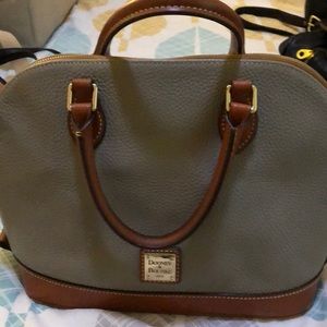 Pebble Grain Zip Zip Satchel